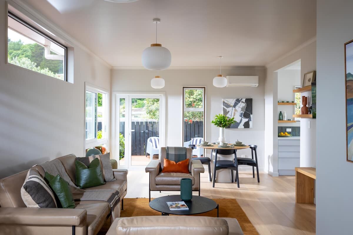 Living room at Nelson Bridge House